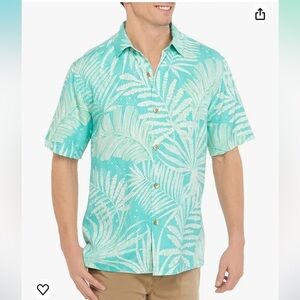 Tommy Bahama Men's Through The Fronds Camp Shirt, 100% Silk XL button down